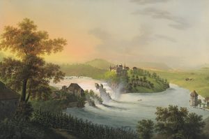 Der Rheinfall bei Schaffhausen von Johann Heinrich Bleuler der Ältere